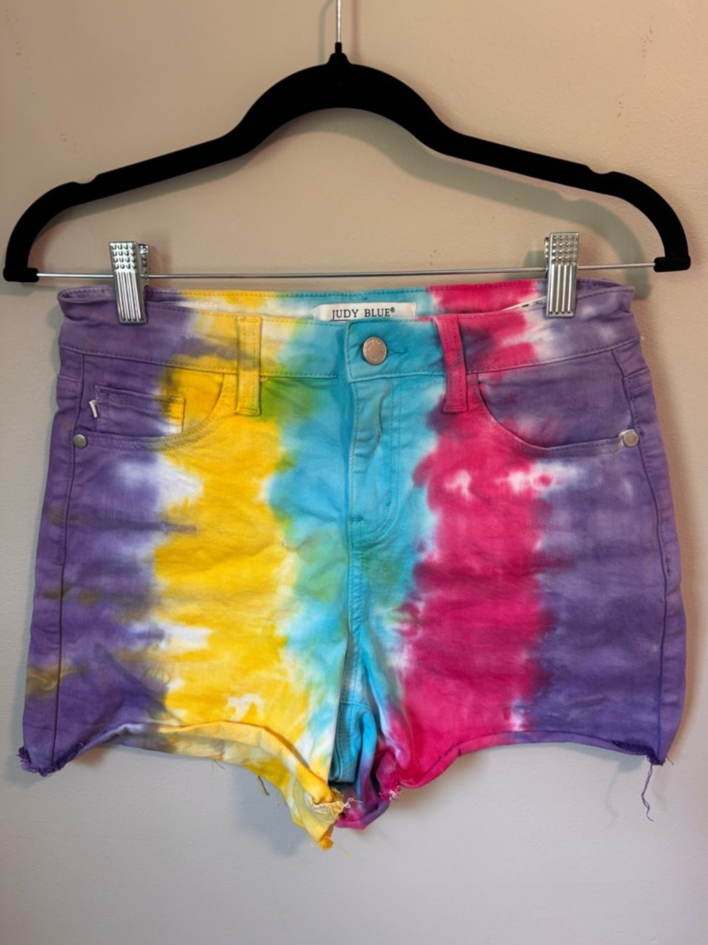 Judy Blue Tie-Dye Sno Cone High-Rise Denim Shorts
